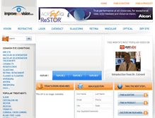 Tablet Screenshot of improveyourvision.com