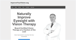 Desktop Screenshot of improveyourvision.org