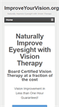 Mobile Screenshot of improveyourvision.org