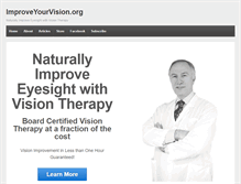 Tablet Screenshot of improveyourvision.org